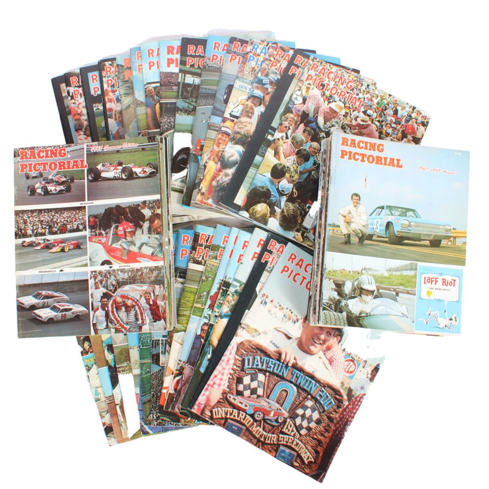 Appraisal: LOT OF RACING PICTORIAL MAGAZINES - H X W ONE