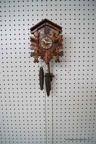 Appraisal: Vintage German Made Cuckoo ClockIs an authentic Wood Housed with