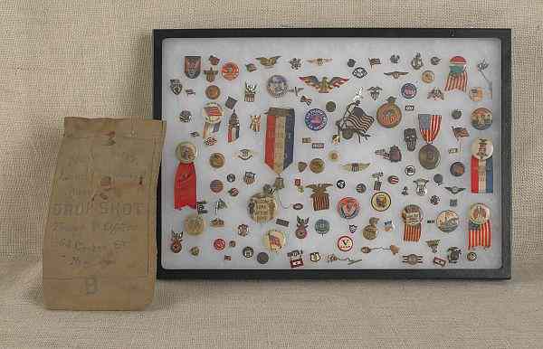 Appraisal: Large group of miscellaneous patriotic badges and pinbacks th c