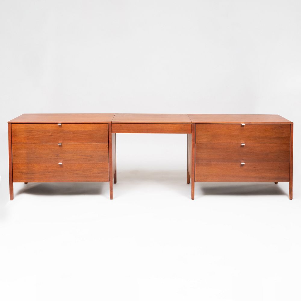 Appraisal: Pair of Florence Knoll Chests of Drawers and Vanity Drawer