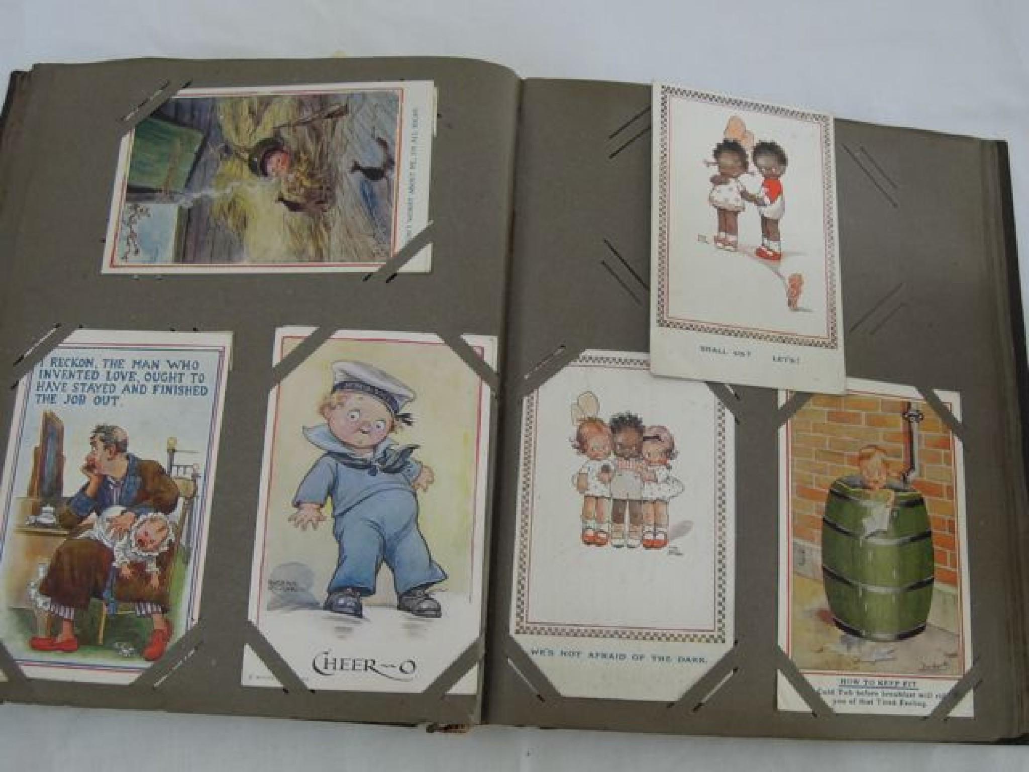 Appraisal: A Post Card Album containing late th century and early