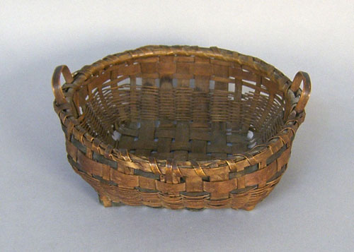 Appraisal: Maine Indian basket late th c h dia