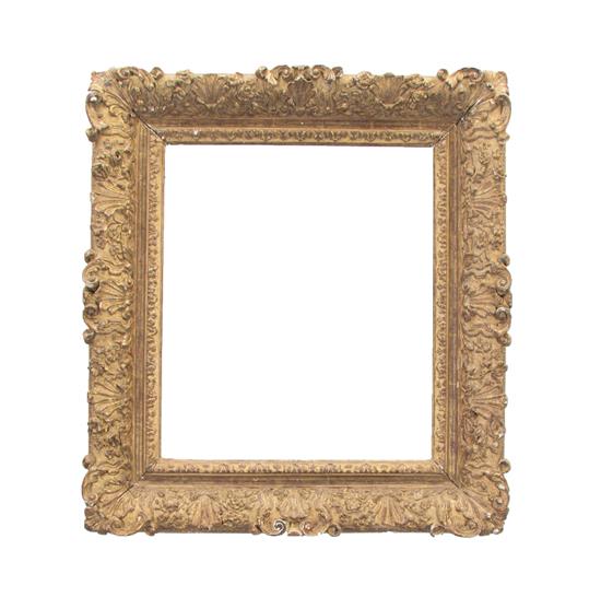 Appraisal: Sale Lot A Continental Giltwood Frame th th century of