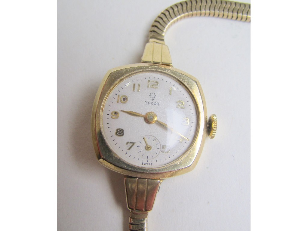 Appraisal: Ladies ct gold Tudor wrist watch with integral ct gold