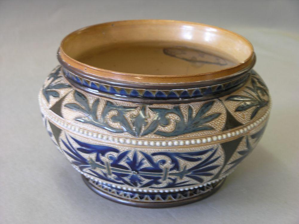 Appraisal: A Doulton Lambeth stoneware jardiniere by Florence Barlow dated incised