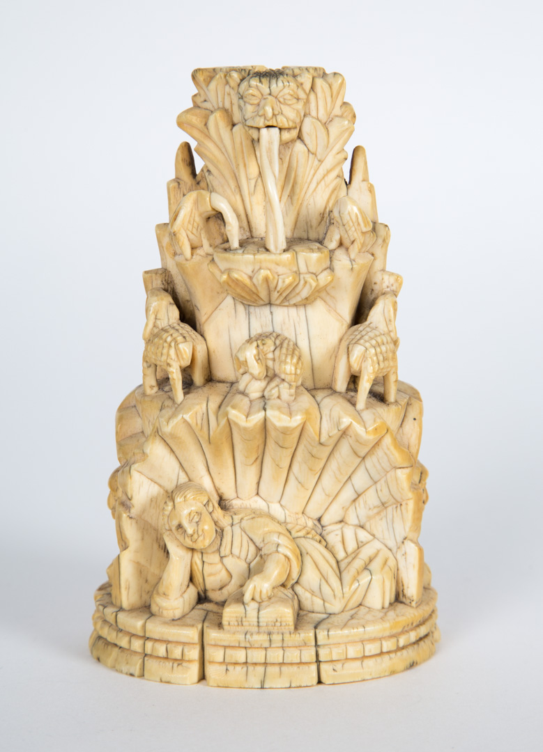 Appraisal: Rare Goan carved ivory Christian shrine late th early th