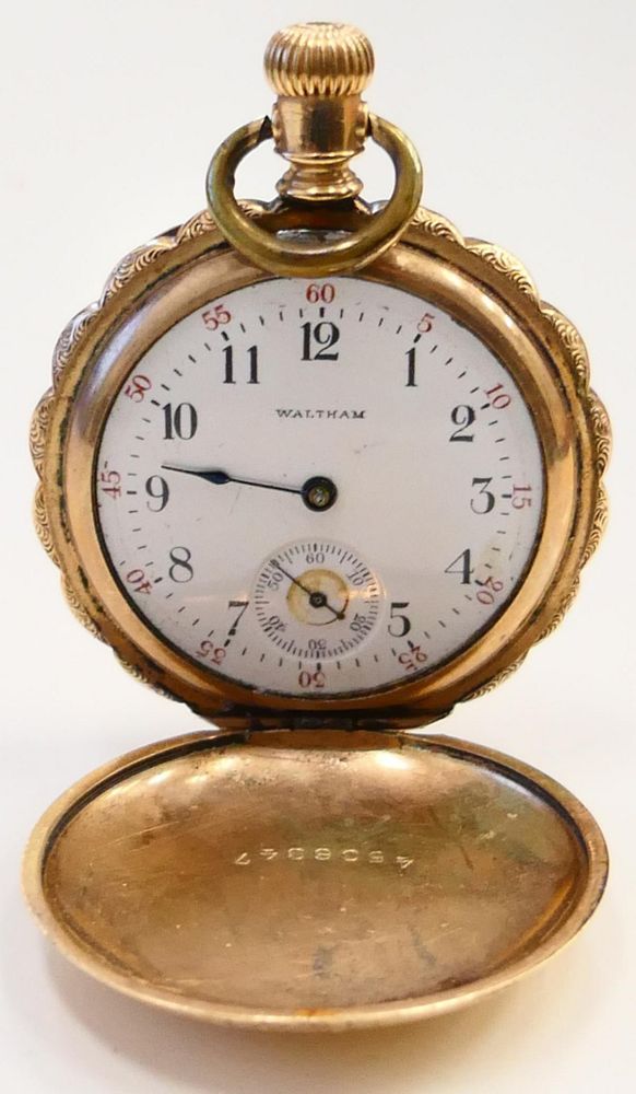 Appraisal: ANTIQUE WALTHAM KT Y GOLD POCKET WATCH Monarch watch about