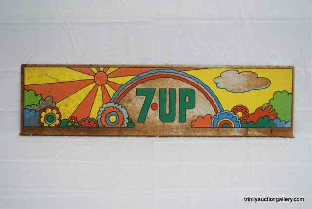 Appraisal: Vintage -UP Enameled Metal Store Display SignDates - era as