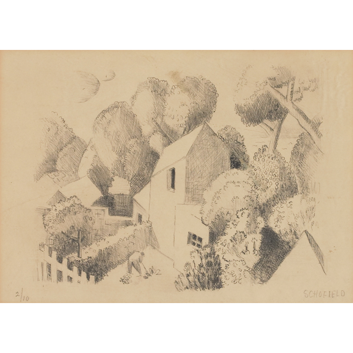 Appraisal: Flora Itwin Schofield American - ''House and Garden '' c