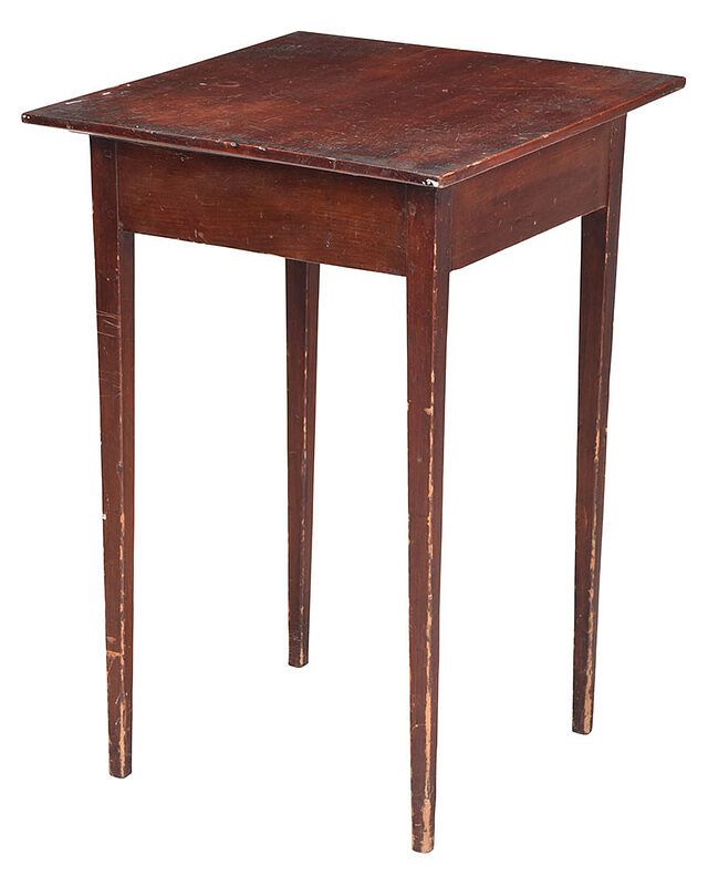 Appraisal: American Federal Pine Side Table late th early th century