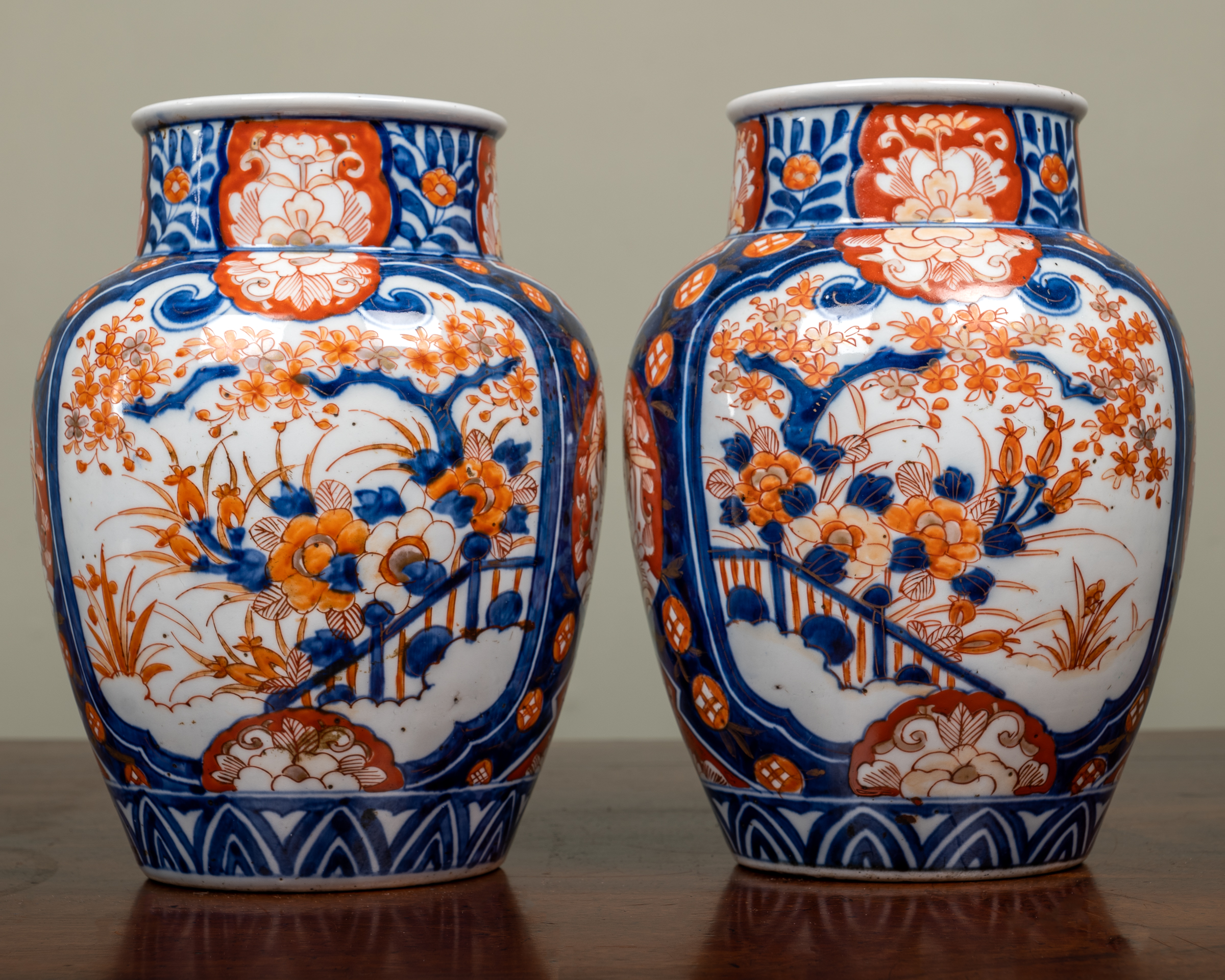 Appraisal: A pair of late th early th century Japanese Imari