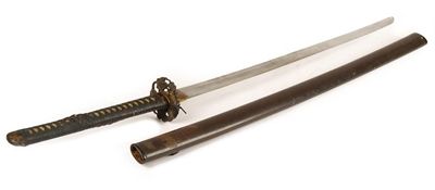 Appraisal: A Japanese Samurai sword the in cm long blade with