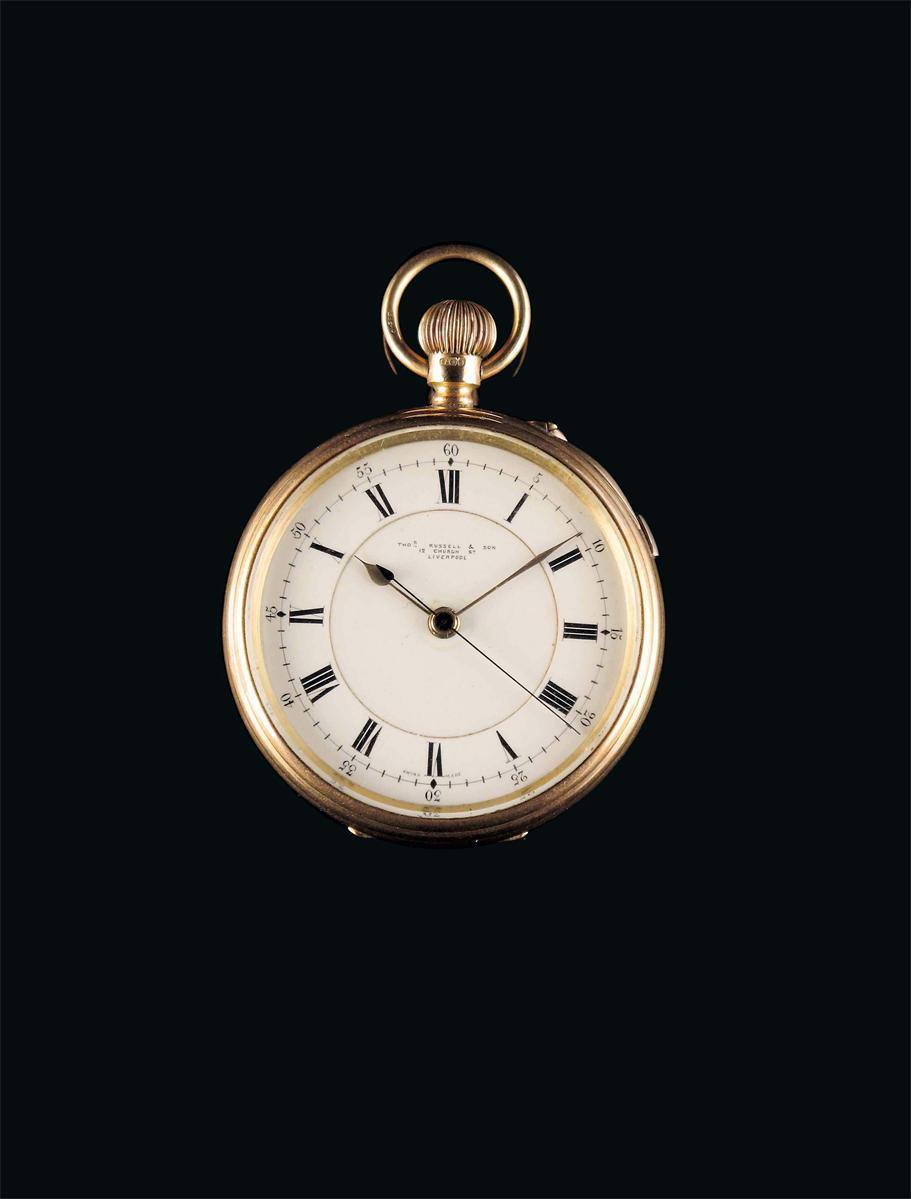 Appraisal: A ct gold centre seconds keyless lever watch