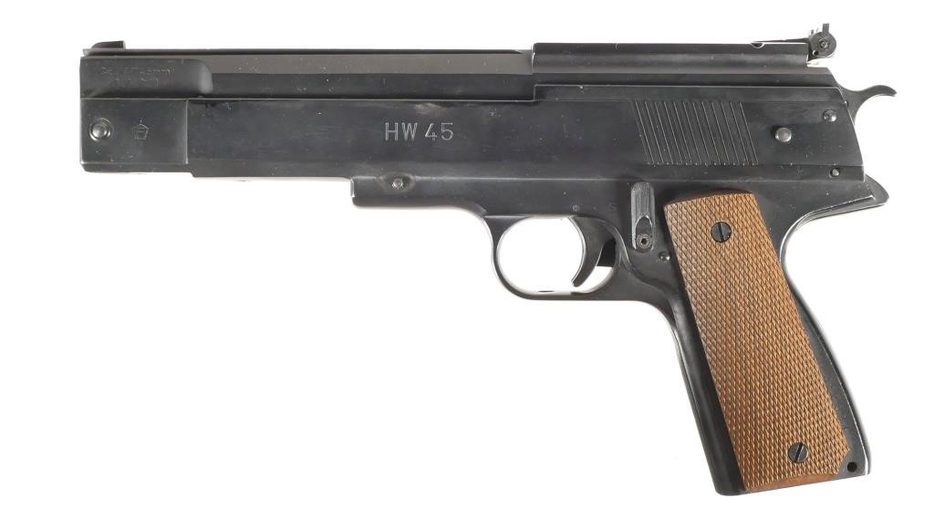 Appraisal: Weihrauch HW pellet pistol Original box Fine condition Appears unfired