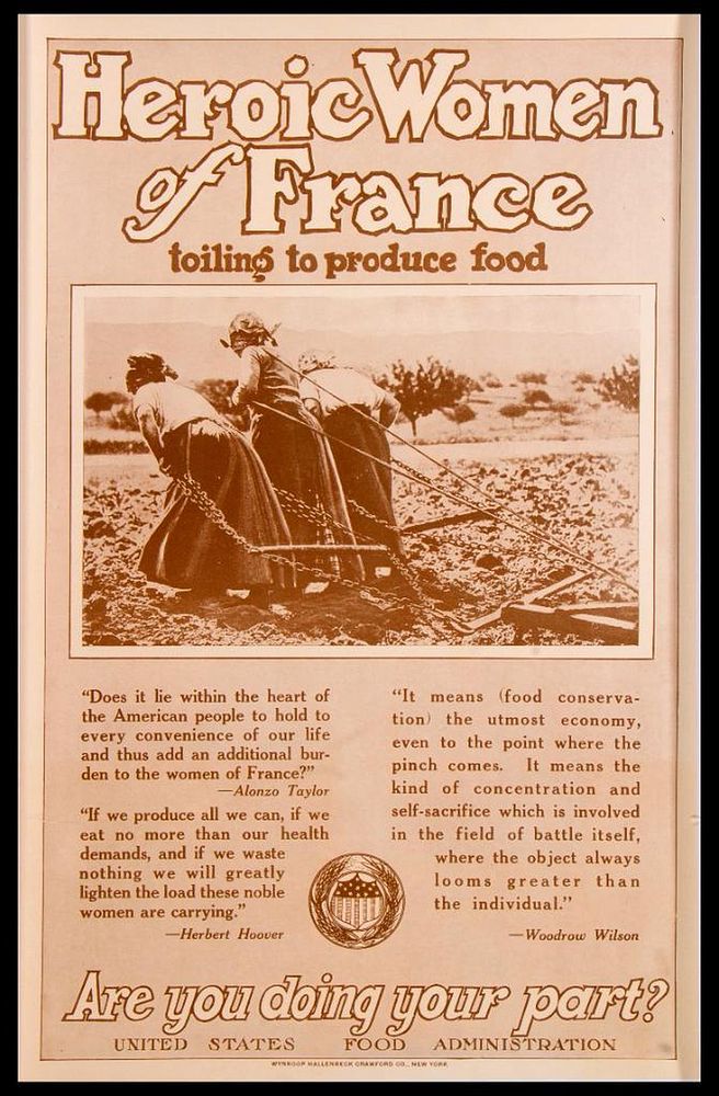 Appraisal: World War I Poster Vintage World War Poster Heroic Women