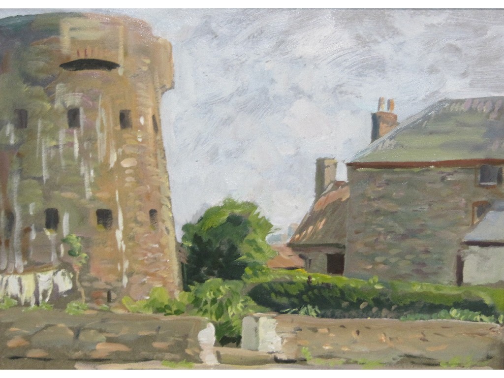 Appraisal: JOHN BULLOCH SOUTER Oil on board 'A coastal Martello Tower