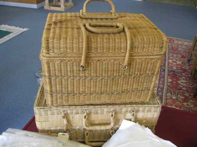 Appraisal: Wicker Picnic Baskets