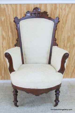 Appraisal: Antique Eastlake Mahogany Parlor ChairFrom the estate is a late