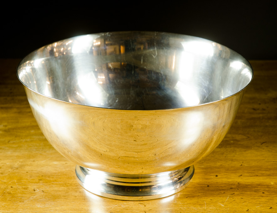 Appraisal: WATSON COMPANY STERLING SILVER FOOTED PUNCH BOWL B Diameter inches