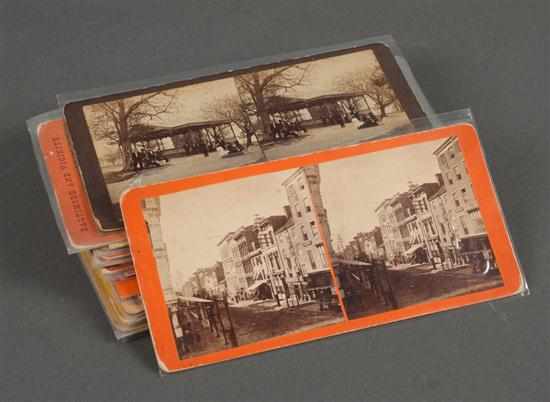 Appraisal: Stereo cards Group of twenty views comprising items by various