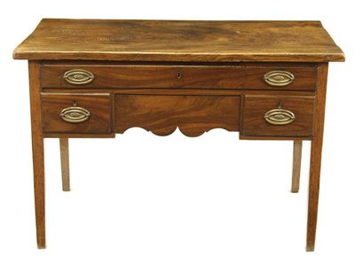 Appraisal: An early th century elm and fruitwood side table the