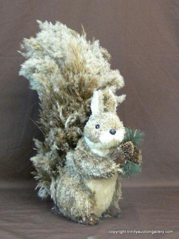 Appraisal: Grass Art Squirrel Sculpture - Home Decor - Cool looking-