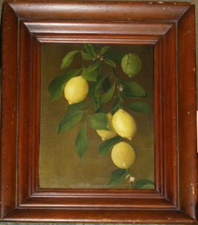 Appraisal: th c American School o c still life of lemons