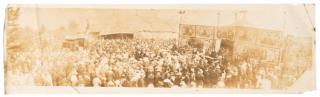 Appraisal: Barnum and Bailey Circus and Sideshow Circa Small sepia-toned panoramic