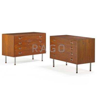 Appraisal: HANS WEGNER R Y MOBLER Pair of dressers with vanity