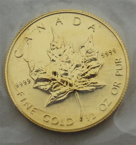 Appraisal: A Canadian gold piece EF