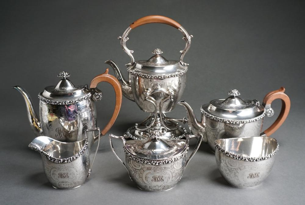 Appraisal: Barker Ellis Silver on Copper Tea and Coffee Service