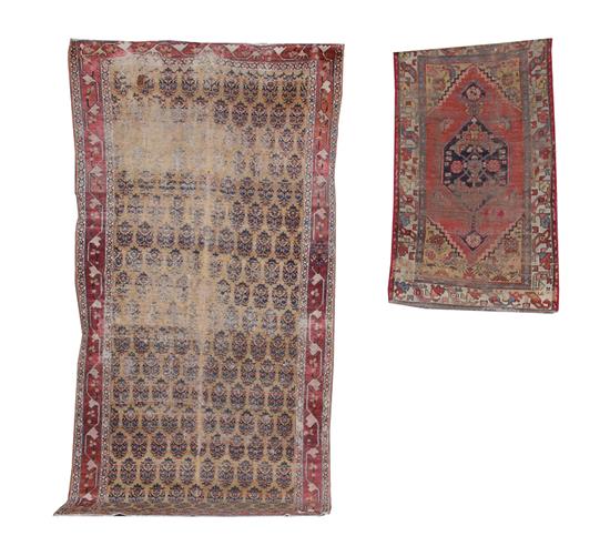 Appraisal: Two Persian carpets circa consisting of Ghashghaei carpet ' x