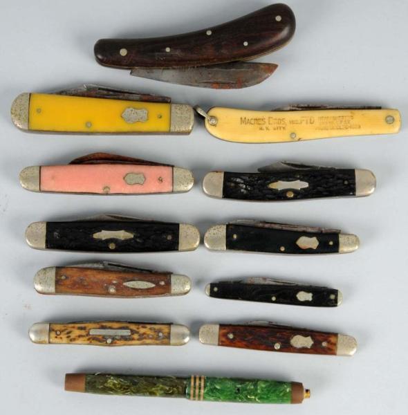 Appraisal: Lot of Remington Blade Knife Patterns Description Mostly UMC Some