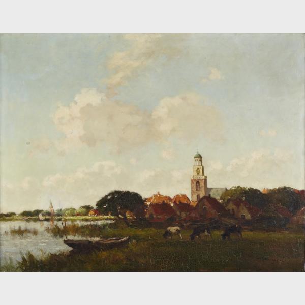 Appraisal: Cornelis Groeneveld - NEAR VOLENDAM Dutch Oil on canvas signed