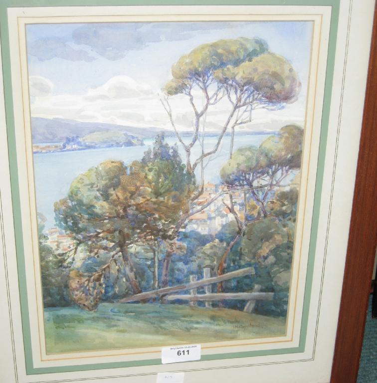 Appraisal: IVY M COPELAND Waitemata Auckland signed watercolour x in