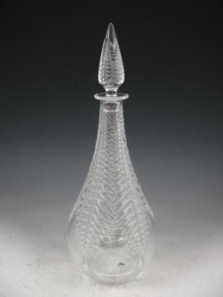 Appraisal: Lalique Decanter French frosted design with stopper in