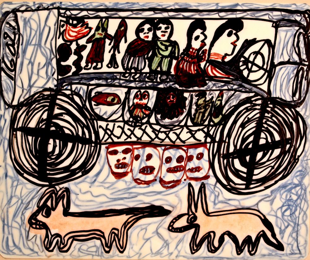 Appraisal: Outsider Art Mama Johnson Untitled Johnson Mama b or June