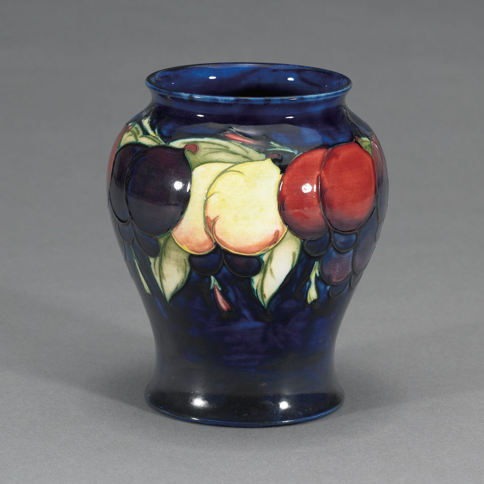 Appraisal: Moorcroft Wisteria Vase c impressed marks painted initials in blue