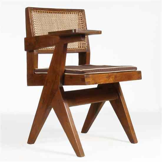 Appraisal: A Teak Class Chair Pierre Jeanneret circa - having a