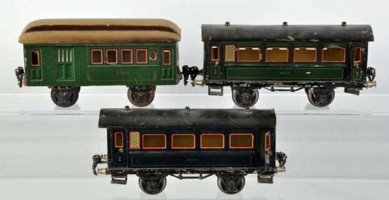 Appraisal: Lot of Marklin -Gauge Passenger Train Cars German Includes two