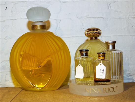 Appraisal: Sale Lot Five Lalique and Other French Glass Perfume Bottles