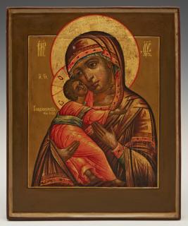 Appraisal: Russian Icon of the Virgin of Vladimir th c e