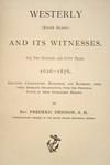 Appraisal: RARE BOOK RHODE ISLAND HISTORY - 'Westerly and It's Witnesses