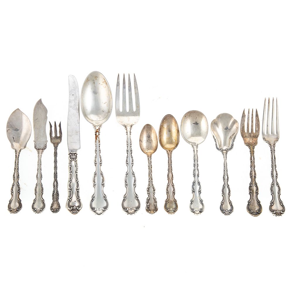 Appraisal: Gorham Sterling Strasbourg Flatware Service Service for twelve including dinner