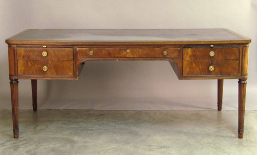 Appraisal: Regency style mahogany desk h w d