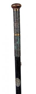 Appraisal: Rare Bow and Arrow Cane Ca This cane appears to