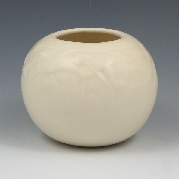 Appraisal: Rookwood ivory matte vase from Marked with Rookwood logo XLIV