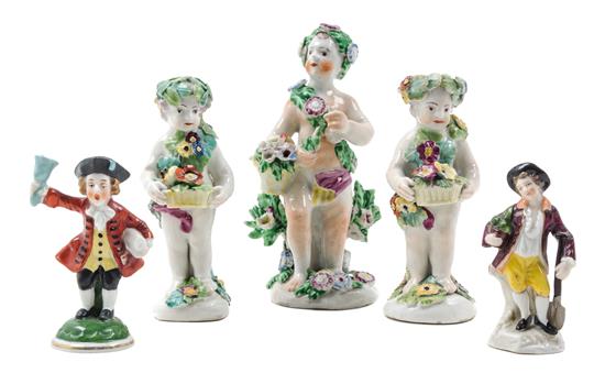 Appraisal: Sale Lot A Group of Five English Porcelain Figures th