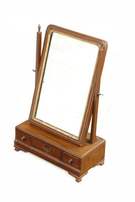 Appraisal: A mahogany dressing table mirror in mid th century style