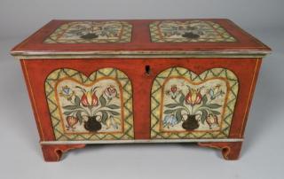 Appraisal: th c American Painted Small Chest th c American Painted